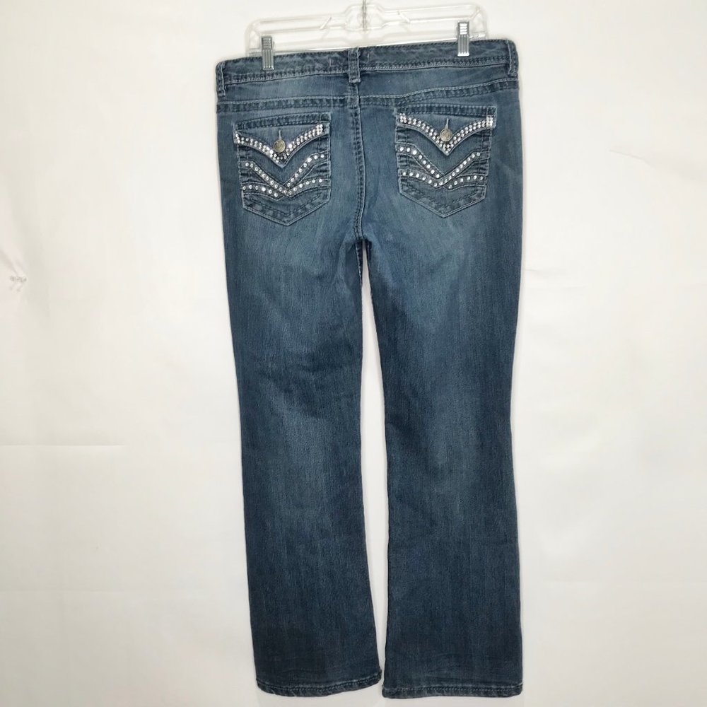 (SOLD)Nine West Boot Cut Jeans sz 12 Mid Rise - Picture 4 of 11
